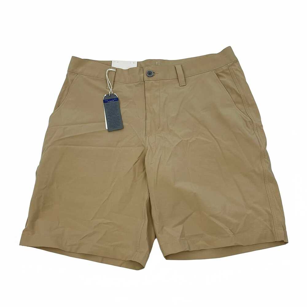 Southern Tide Tan Cotton Blend Flat Front Chino Shorts | Men’s 34 Regular
